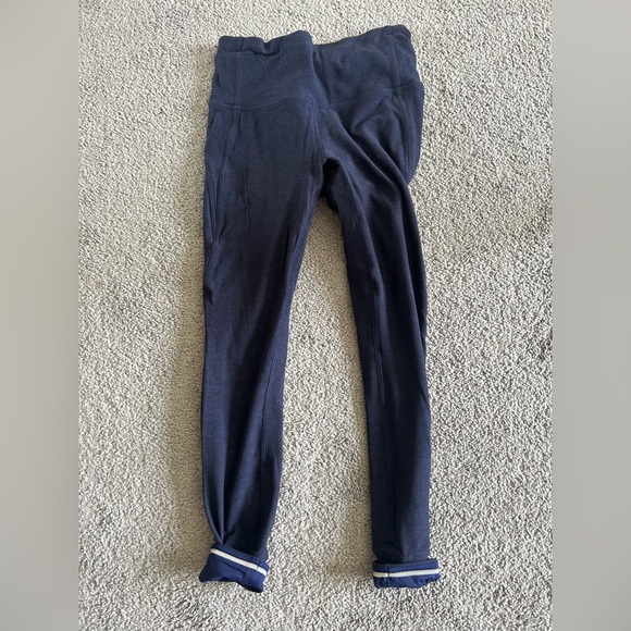 Lululemon Rush Hour Tight, Size 4. Heathered Hero Blue / Black - Picture 8 of 11